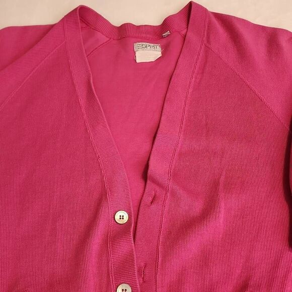 Vintage Esprit Women's Pink Size Small Oversized Cardigan - Picture 6 of 10
